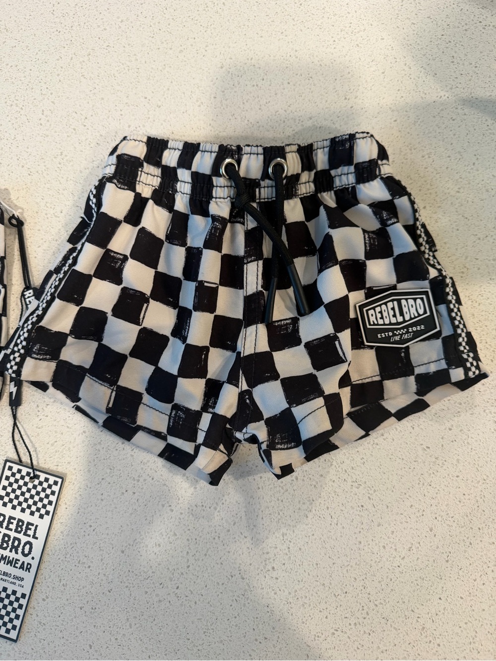 Rebel Bro - baby swim trunks 6-12 months